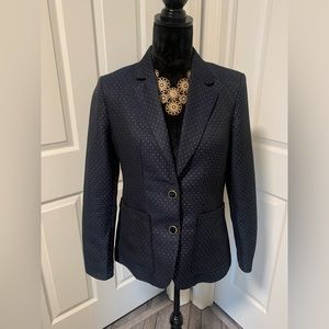 BB Dakota Navy Blue Blazer with Gold  Dots